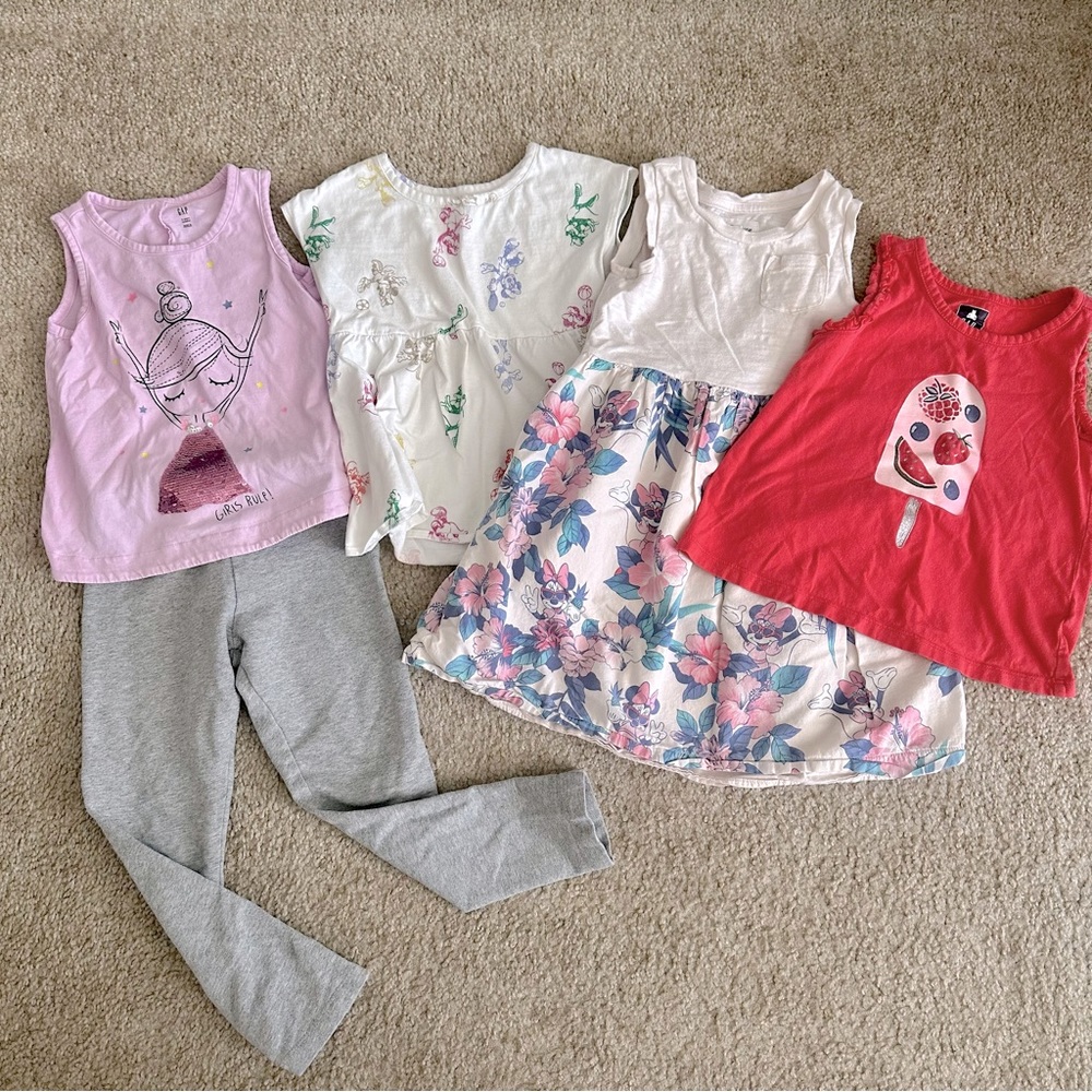 GAP Disney Girls Minnie Mouse Spring Summer 4T Clothing Lot